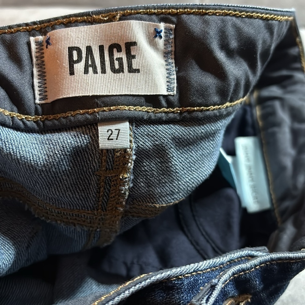 Paige Jimmy Jimmy Short Women's Blue Denim Shorts size 27 - Picture 4 of 6